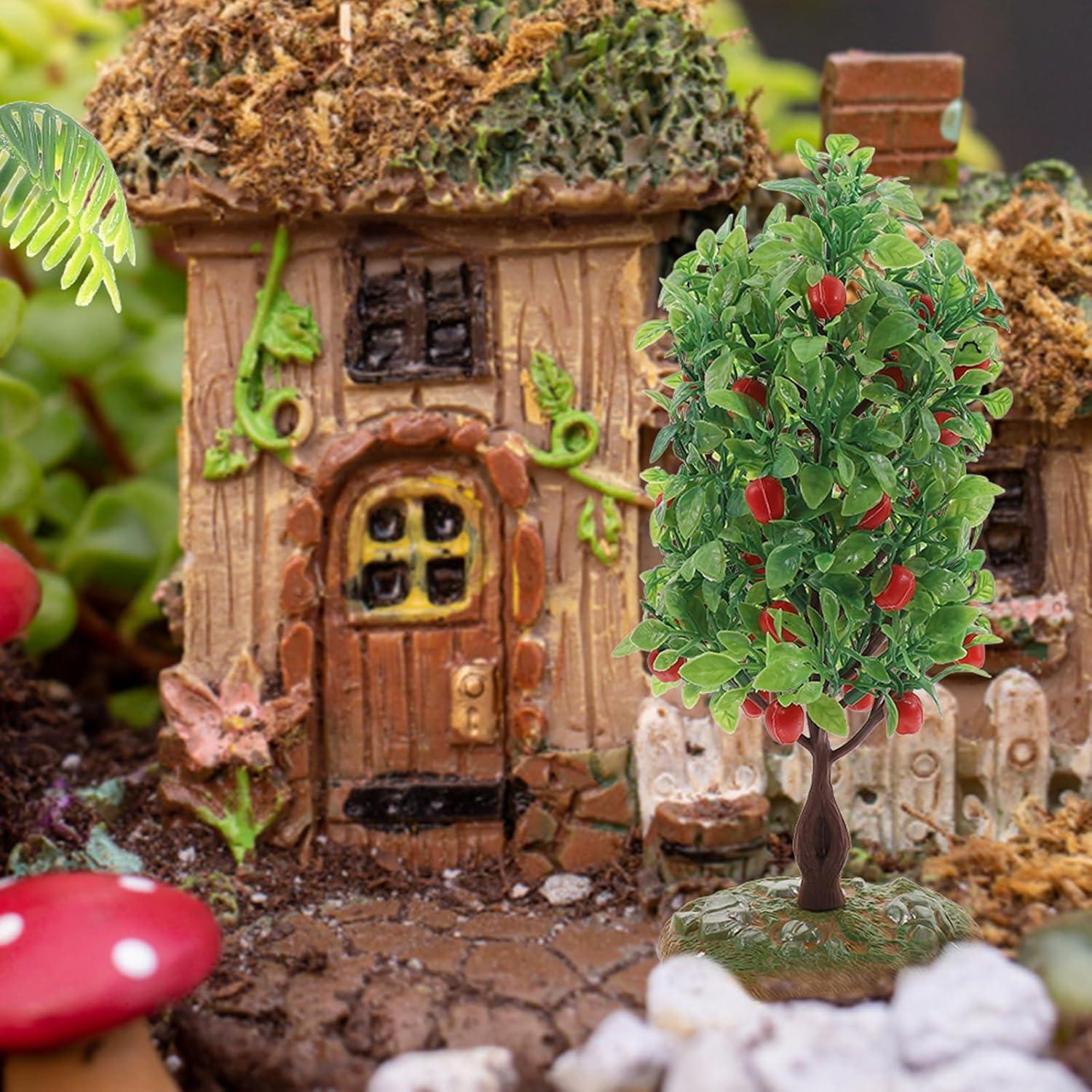 Mini Árbol Bonsái Artificial EXCEART Verde 21x10.5 cm