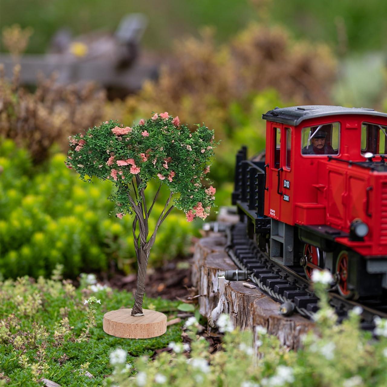 Luxshiny 5pcs Árboles de Plástico para Diorama 7,29cm