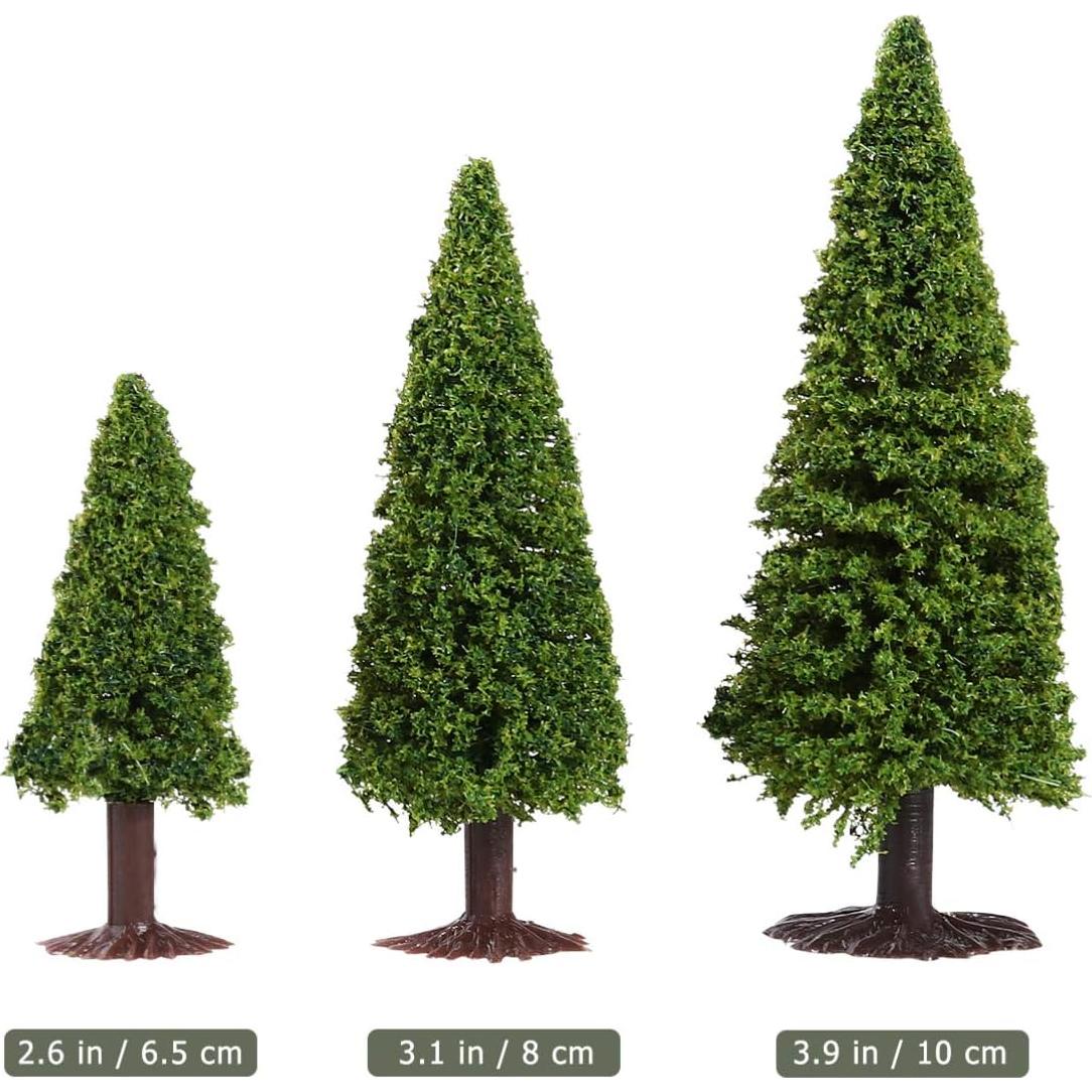 Modelo de Paisaje Miniatura VANZACK - 15 Árboles de Cedro y Pino