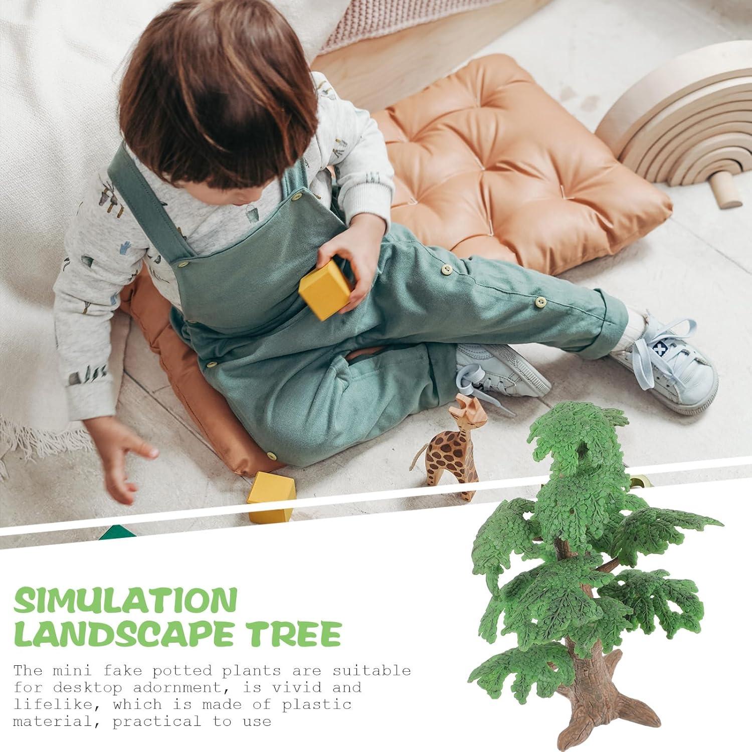 Mini Árbol de Pino Toyvian 24 cm para Decoración y Manualidades