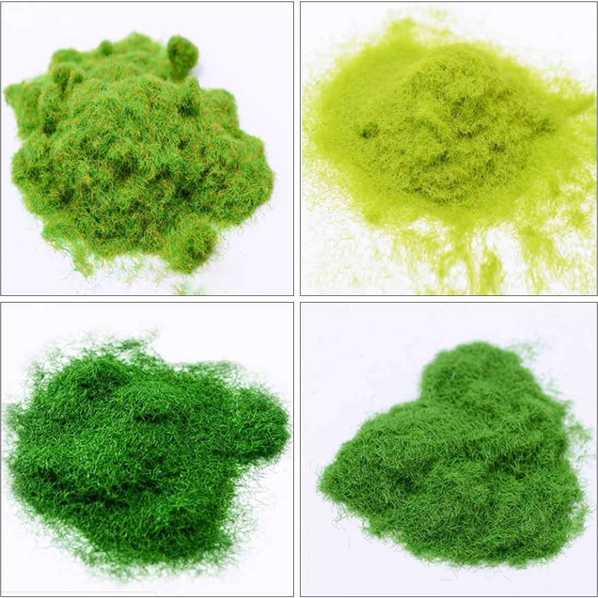 Cayway 10 Piezas Césped Estático 8 Colores 3MM para Modelos