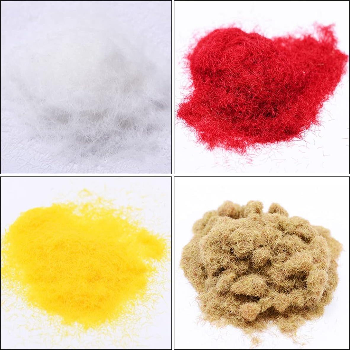 Cayway 10 Piezas Césped Estático 8 Colores 3MM para Modelos