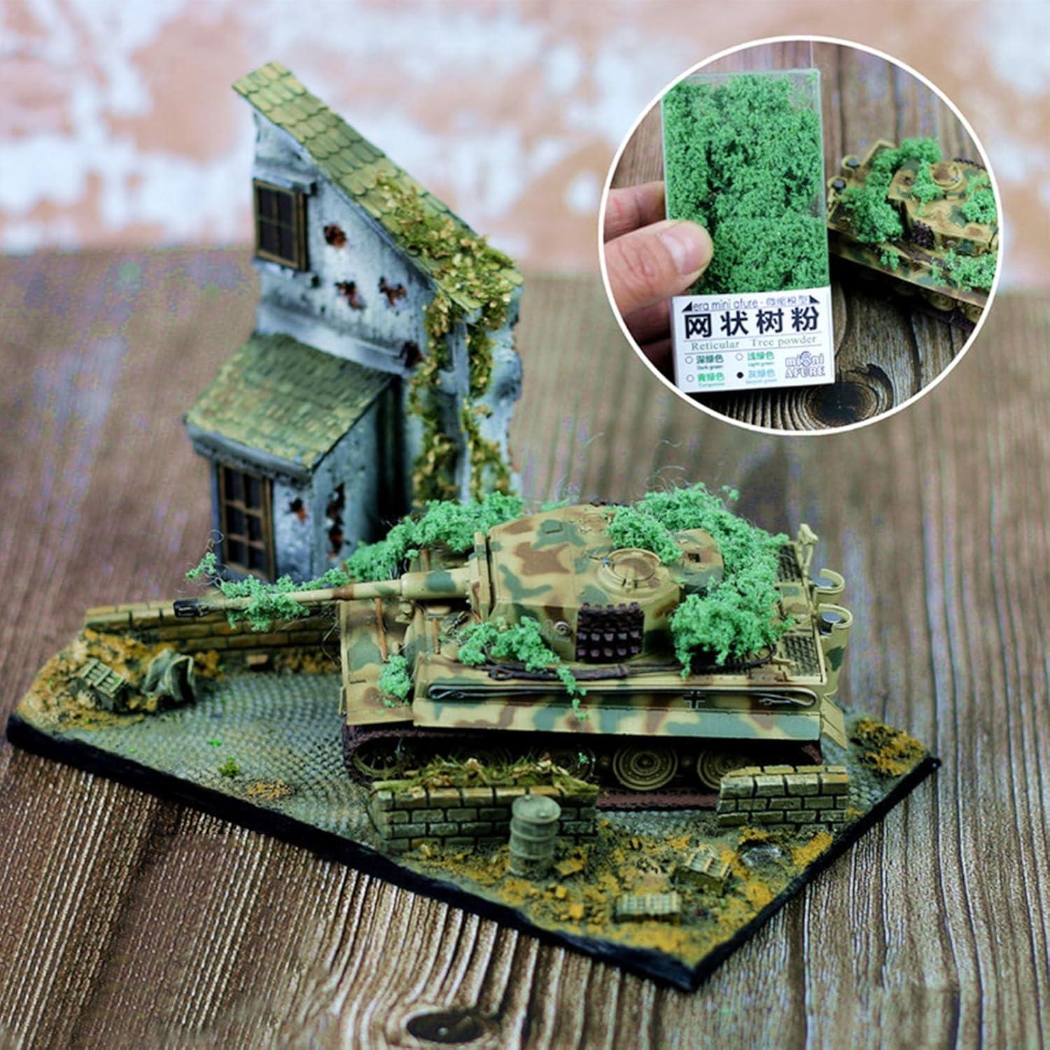 Polvo de Árbol Realista Attuslla 40g Verde Lima y Oscuro