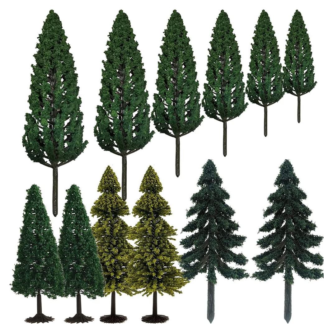 Miniatura Árboles Plásticos AmyBy 12 Figuras Diorama