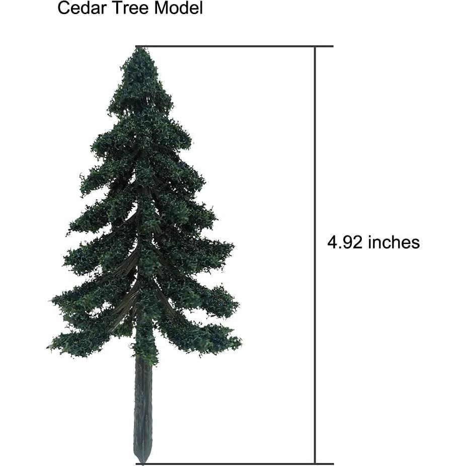 Miniatura Árboles Plásticos AmyBy 12 Figuras Diorama