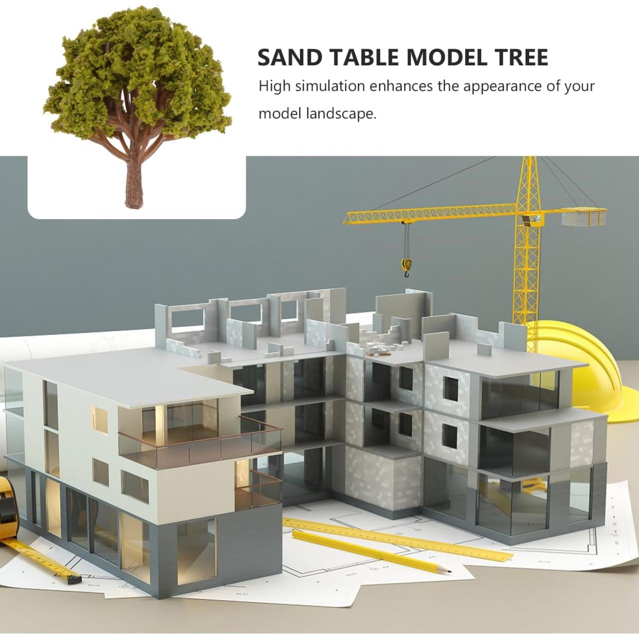 20 Mini Árboles Falsos BESPORTBLE 3-8cm Verde Decoración