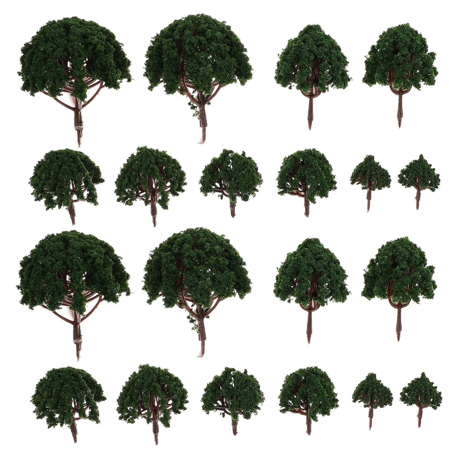 DOITOOL 20 Pcs Árboles de Modelo 3 a 8 cm para Diorama