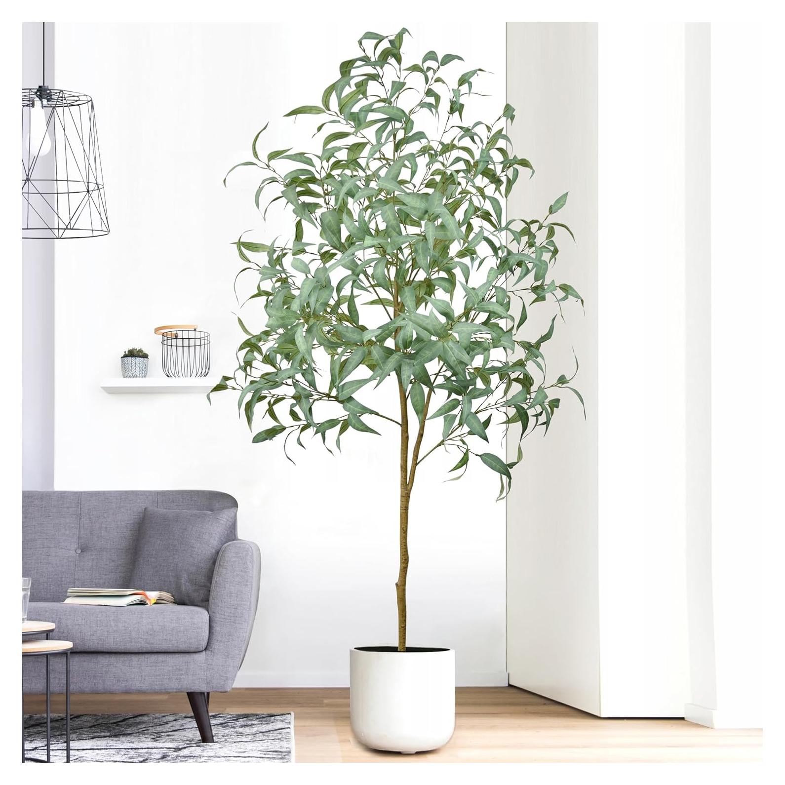 Árbol de Eucalipto Artificial Roselywed 213 cm Decoración