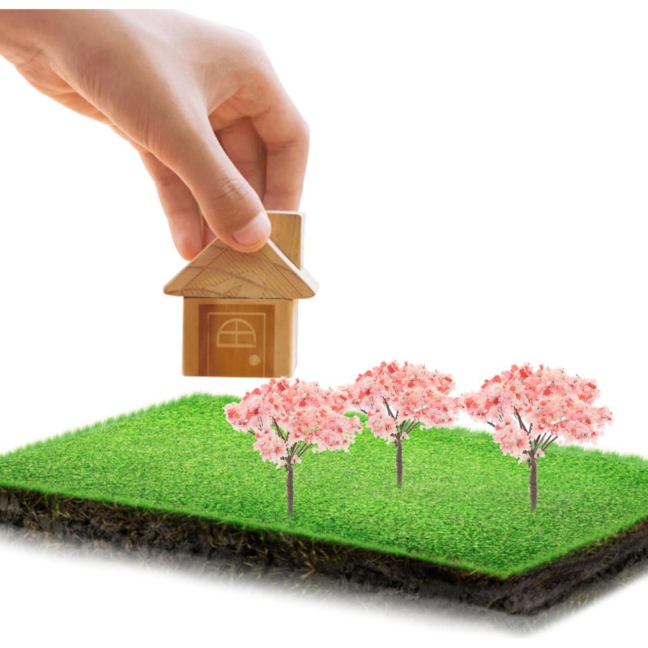 Happyyami 12pcs Árboles de Cerezo Rosa para Decoración