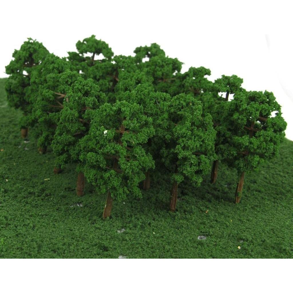100 Árboles de Modelo 8cm Baoblaze para Dioramas Escala HO