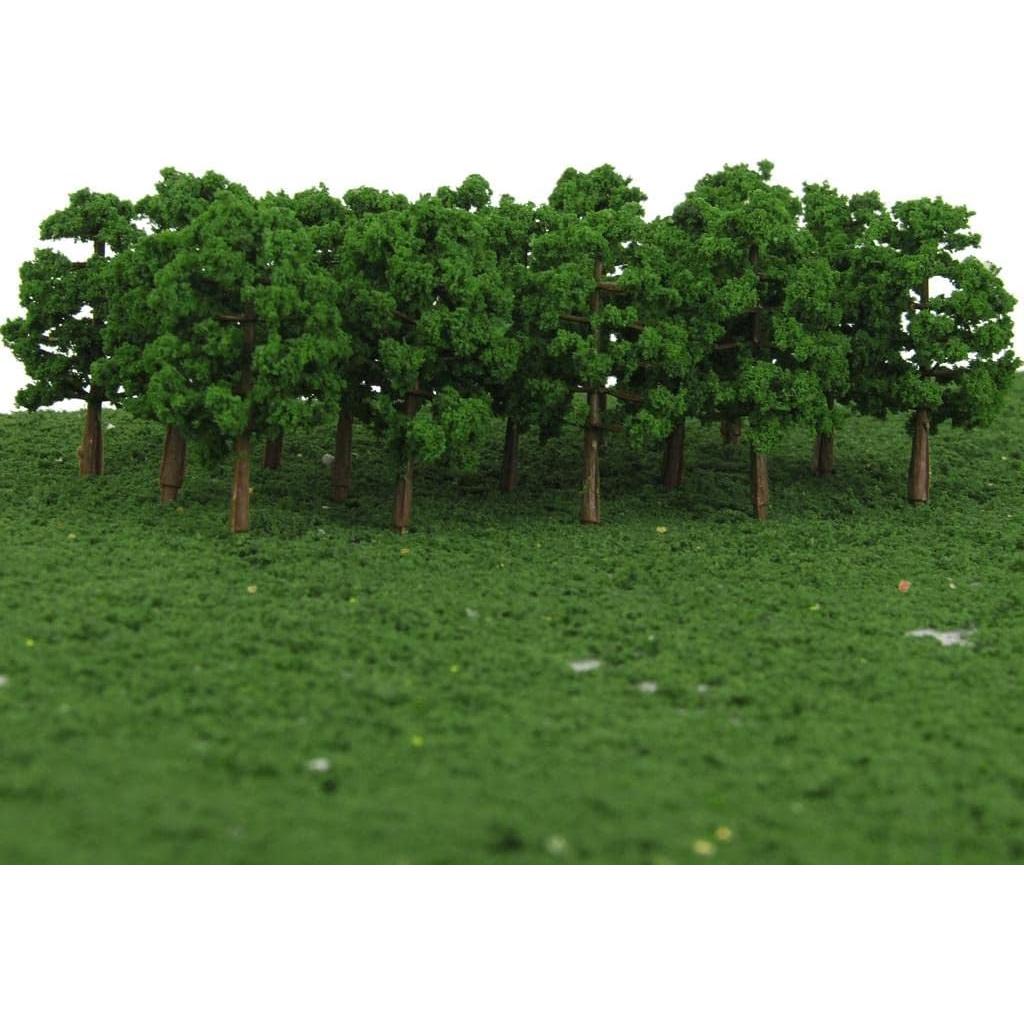 100 Árboles de Modelo 8cm Baoblaze para Dioramas Escala HO