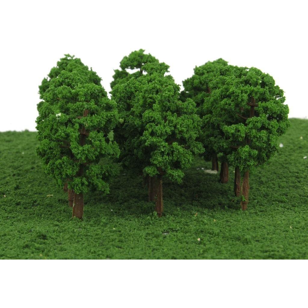 100 Árboles de Modelo 8cm Baoblaze para Dioramas Escala HO