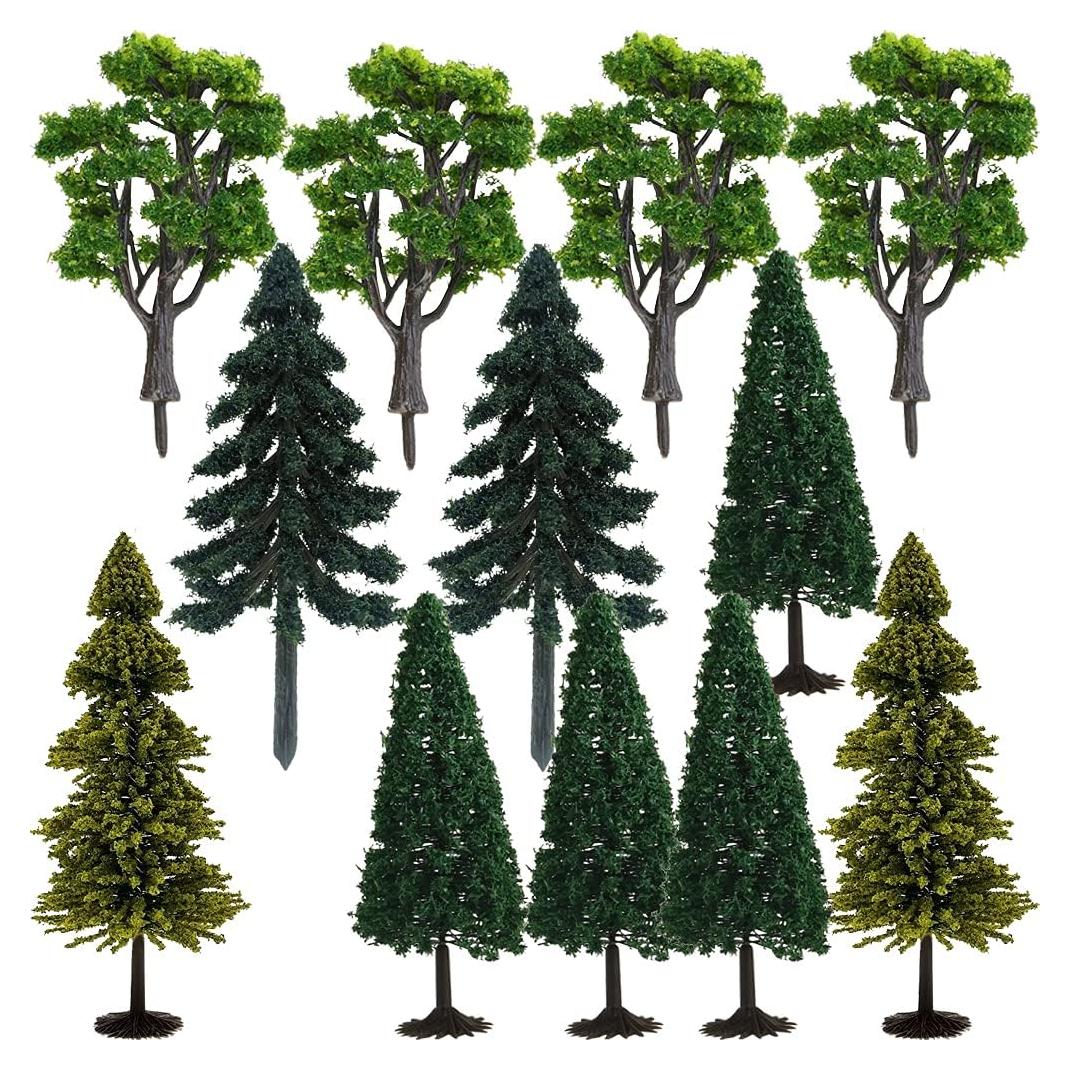 Miniatura Árboles Plásticos AmyBy 12 Figuras Diorama