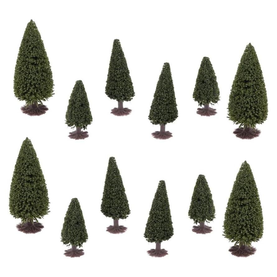 Modelo de Árbol de Cedro EXCEART 15 Pcs 10-6 cm Decoración