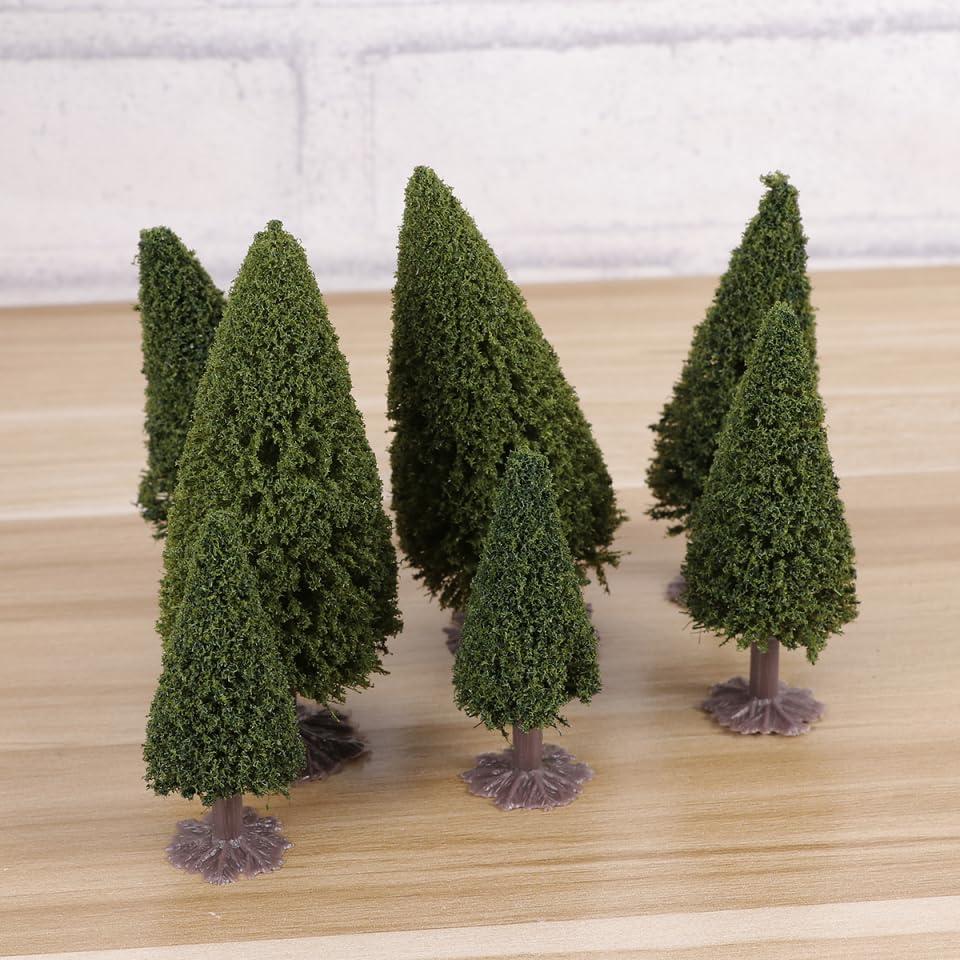 Modelo de Árbol de Cedro EXCEART 15 Pcs 10-6 cm Decoración