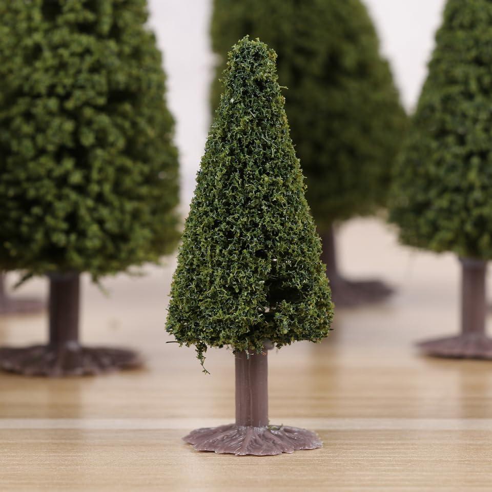 Modelo de Árbol de Cedro EXCEART 15 Pcs 10-6 cm Decoración