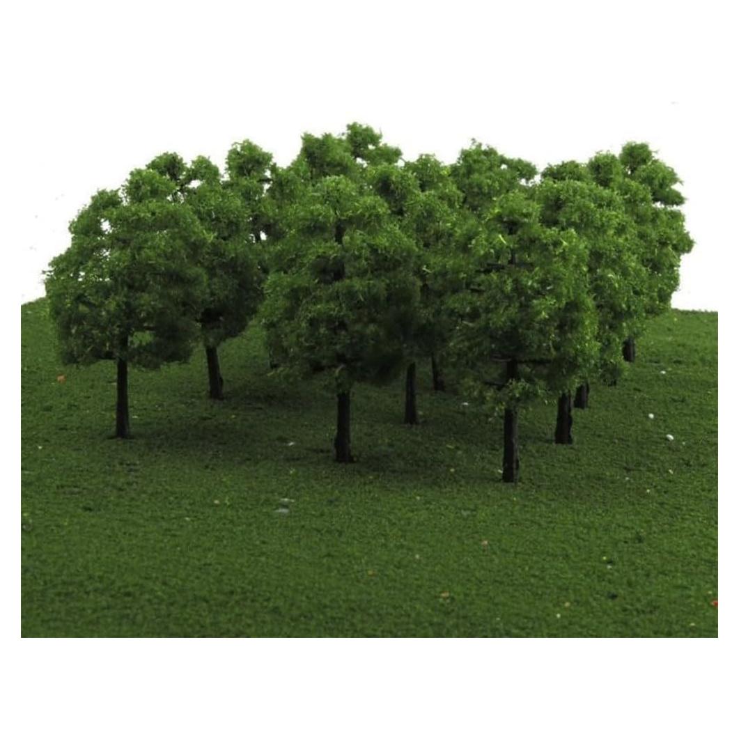 60 Árboles de Modelo Miniatura Plástico para Escenografía