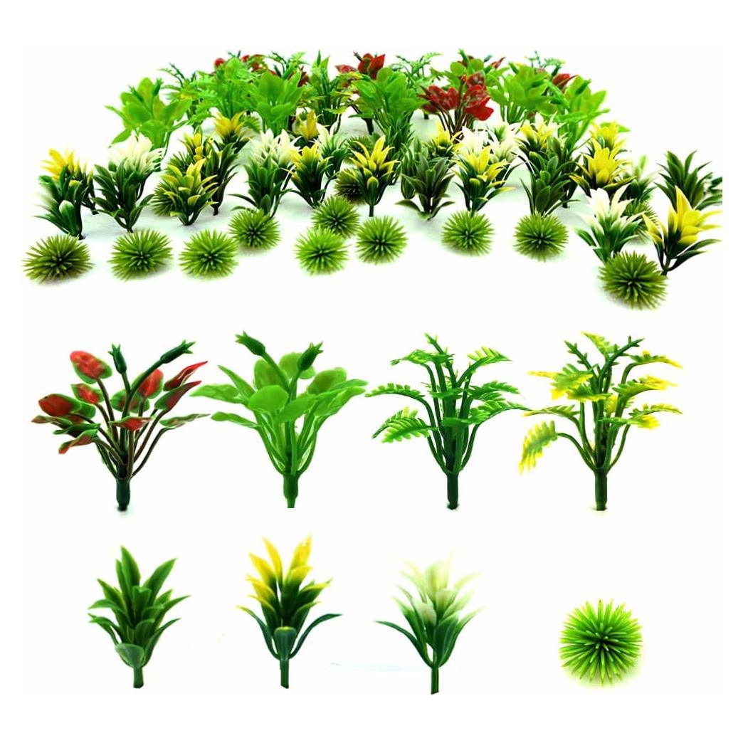 120 Árboles Miniatura SaktopDeco para Diorama y Jardín