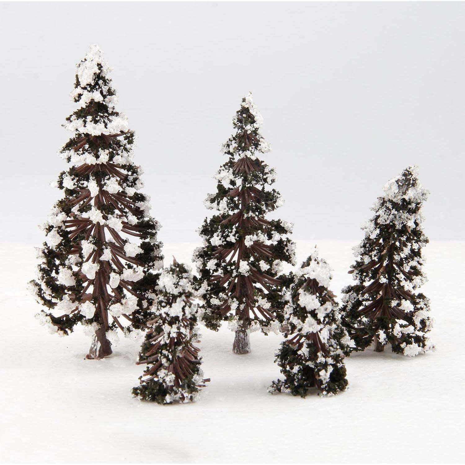 Yetaha 16PCS Árboles de Modelo Cedro para Diorama 6-12cm