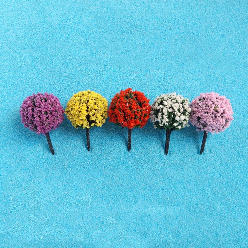 24 Árboles de Flores Miniatura Hemoton para Jardín y Decoración