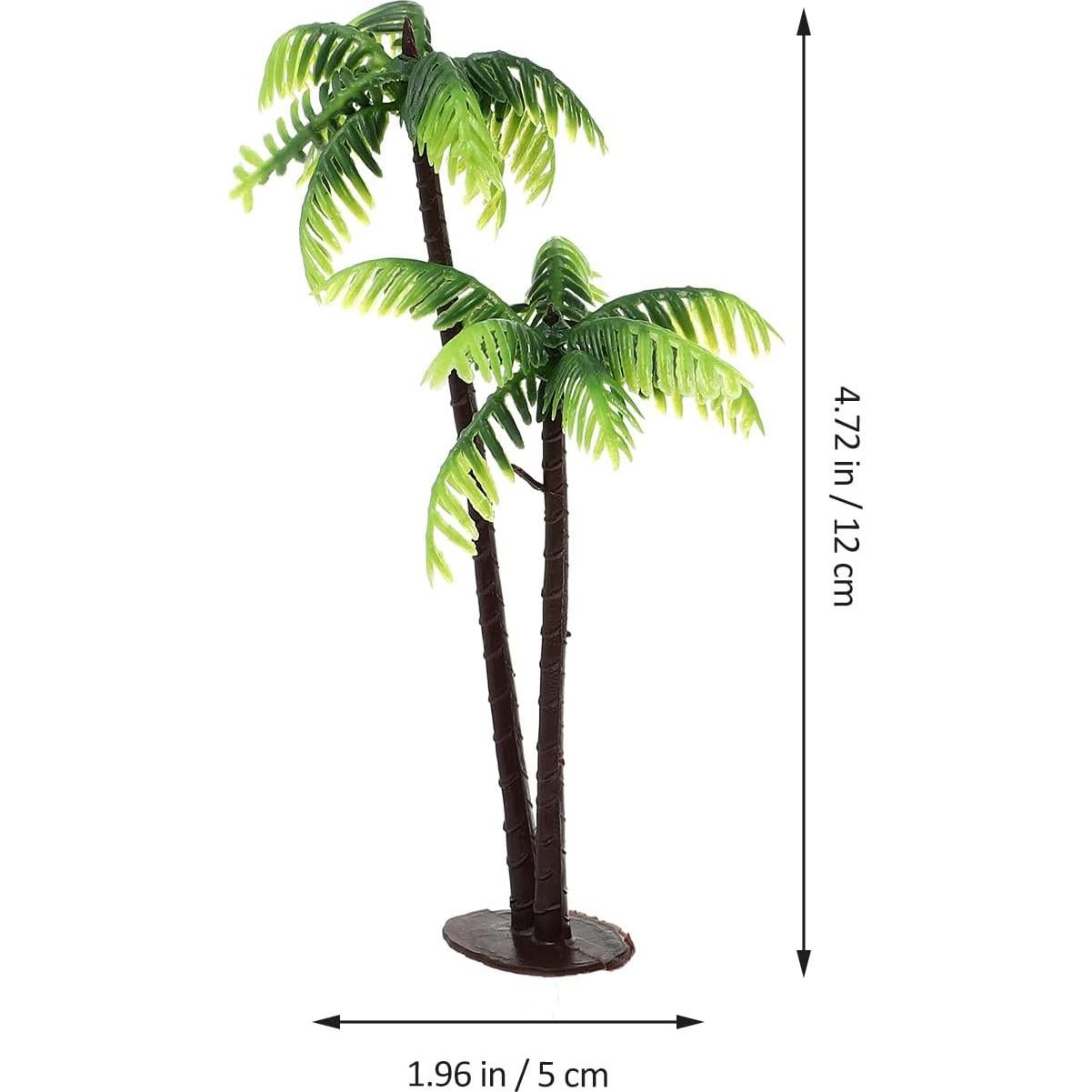 SUPVOX Mini Árbol de Palma 3pcs Decoración Jardín 12cm