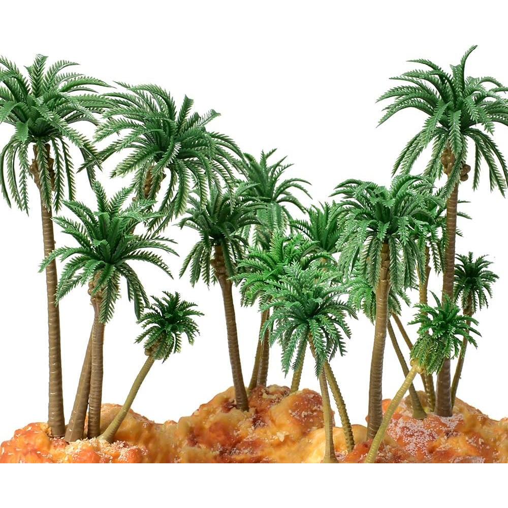 Árboles de Palma HUIANER 18PCS Miniatura Decorativos 8-16cm