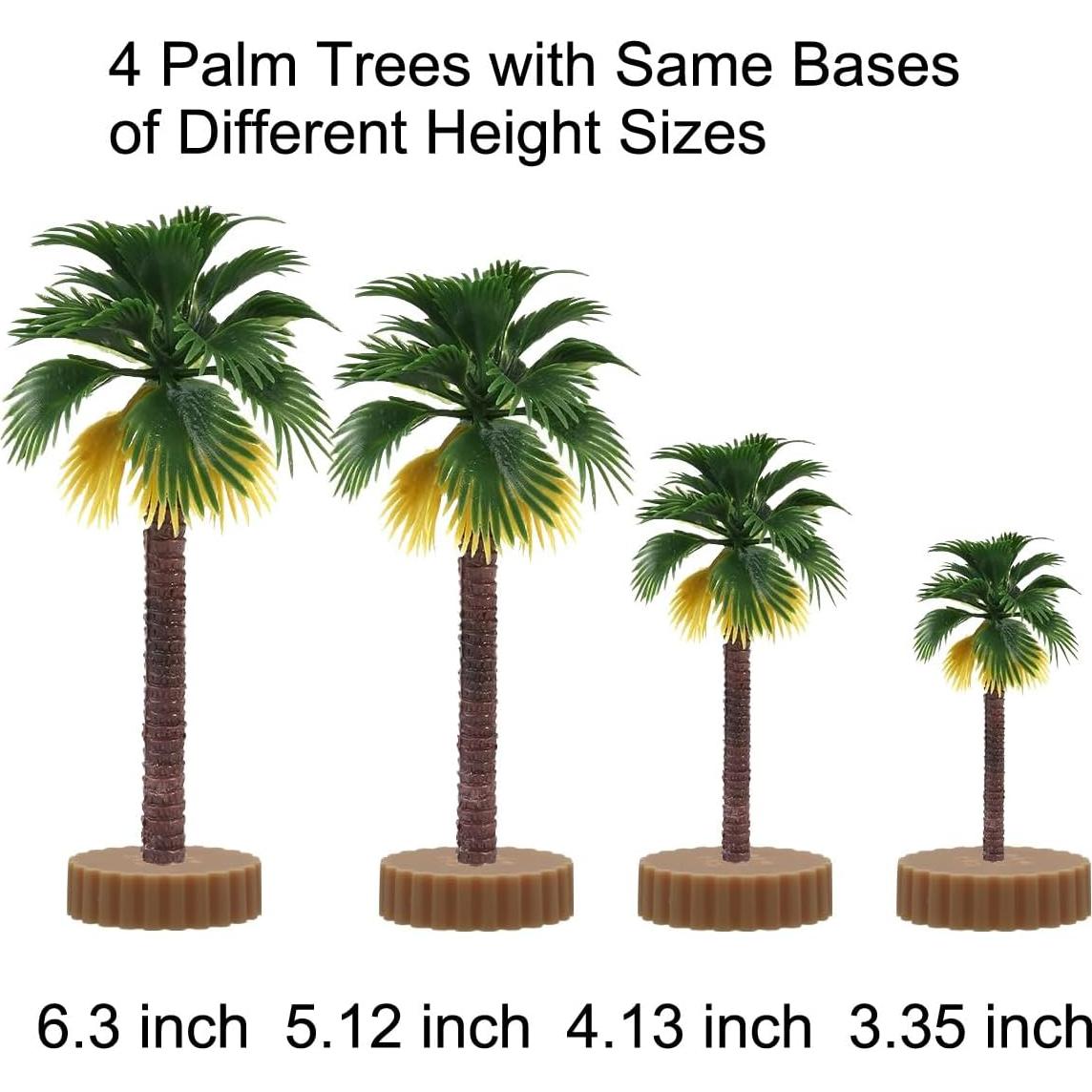 Miniatura Árboles Plásticos AmyBy 18 Figuras Diorama Selva