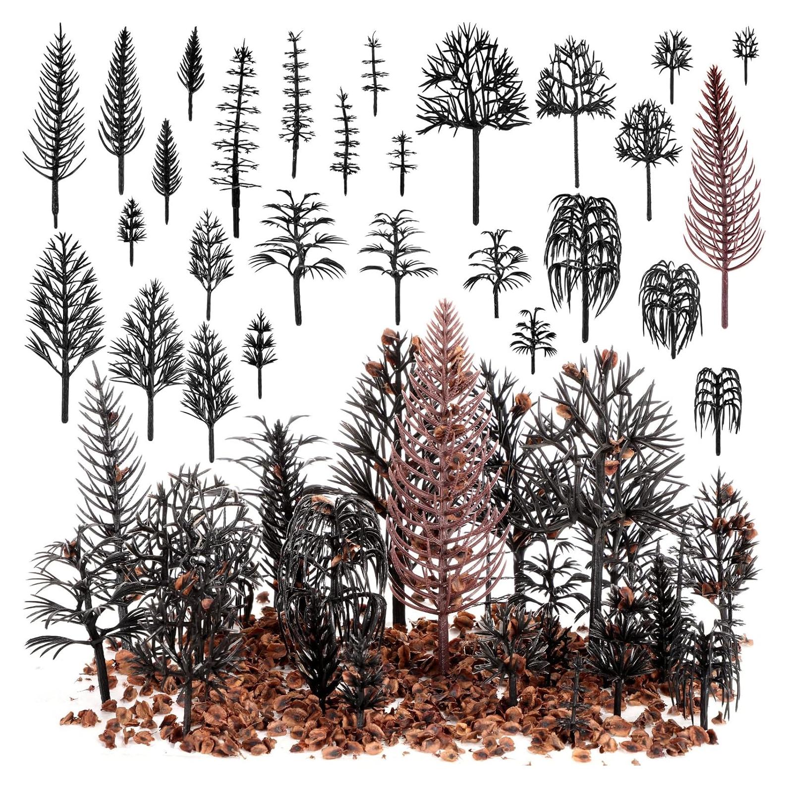 28 Piezas Mini Árboles Falsos Canlierr para Diorama