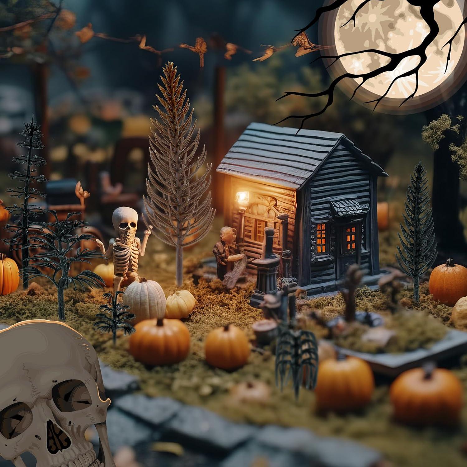 28 Piezas Mini Árboles Falsos Canlierr para Diorama