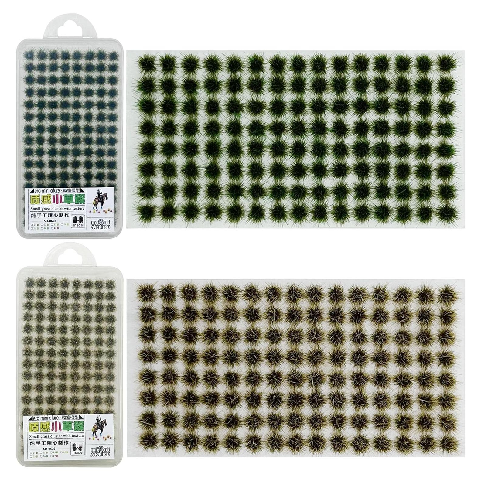 Kit 208 PCS Mechones de Hierba Estática Attuslla Verde