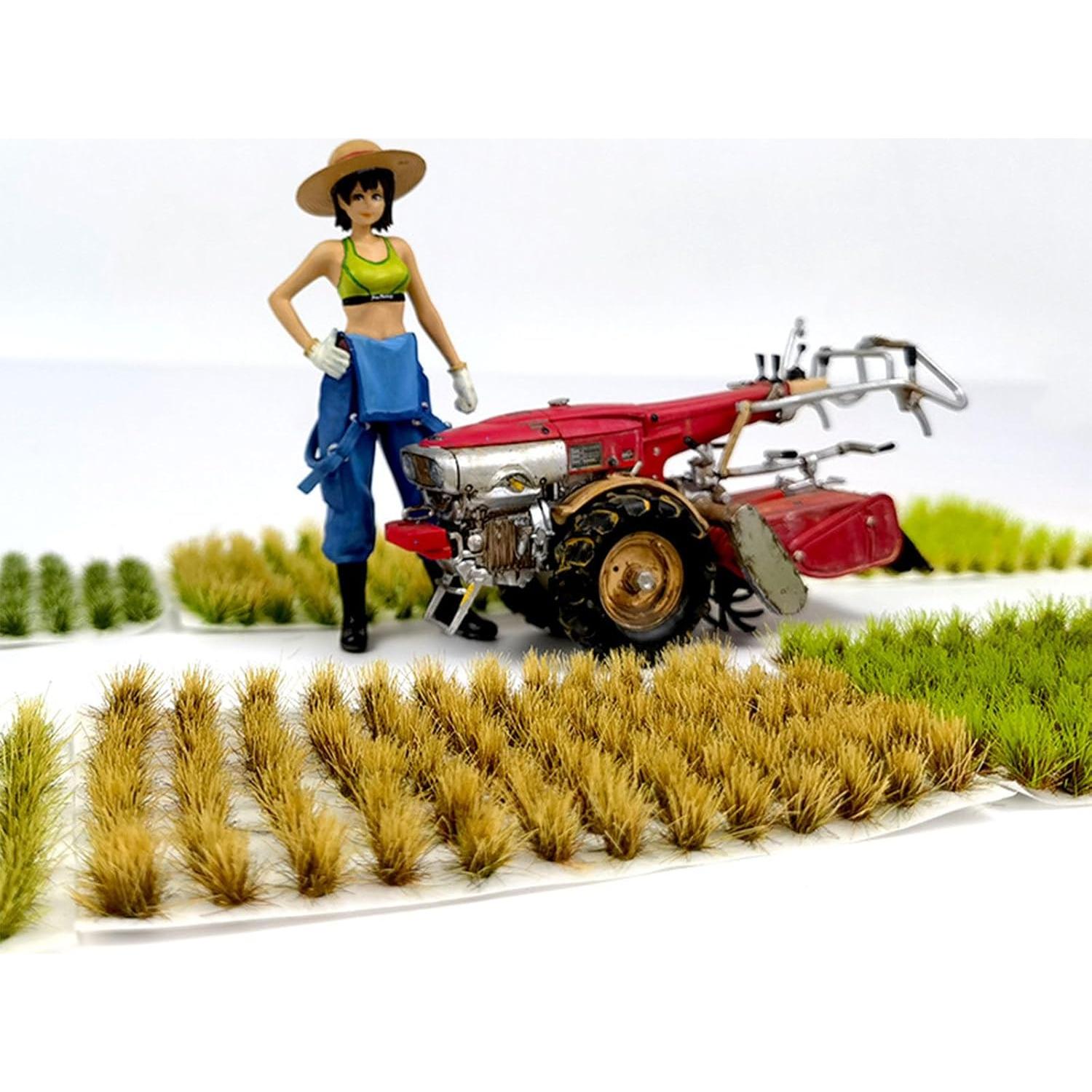 Kit 208 PCS Mechones de Hierba Estática Attuslla Verde