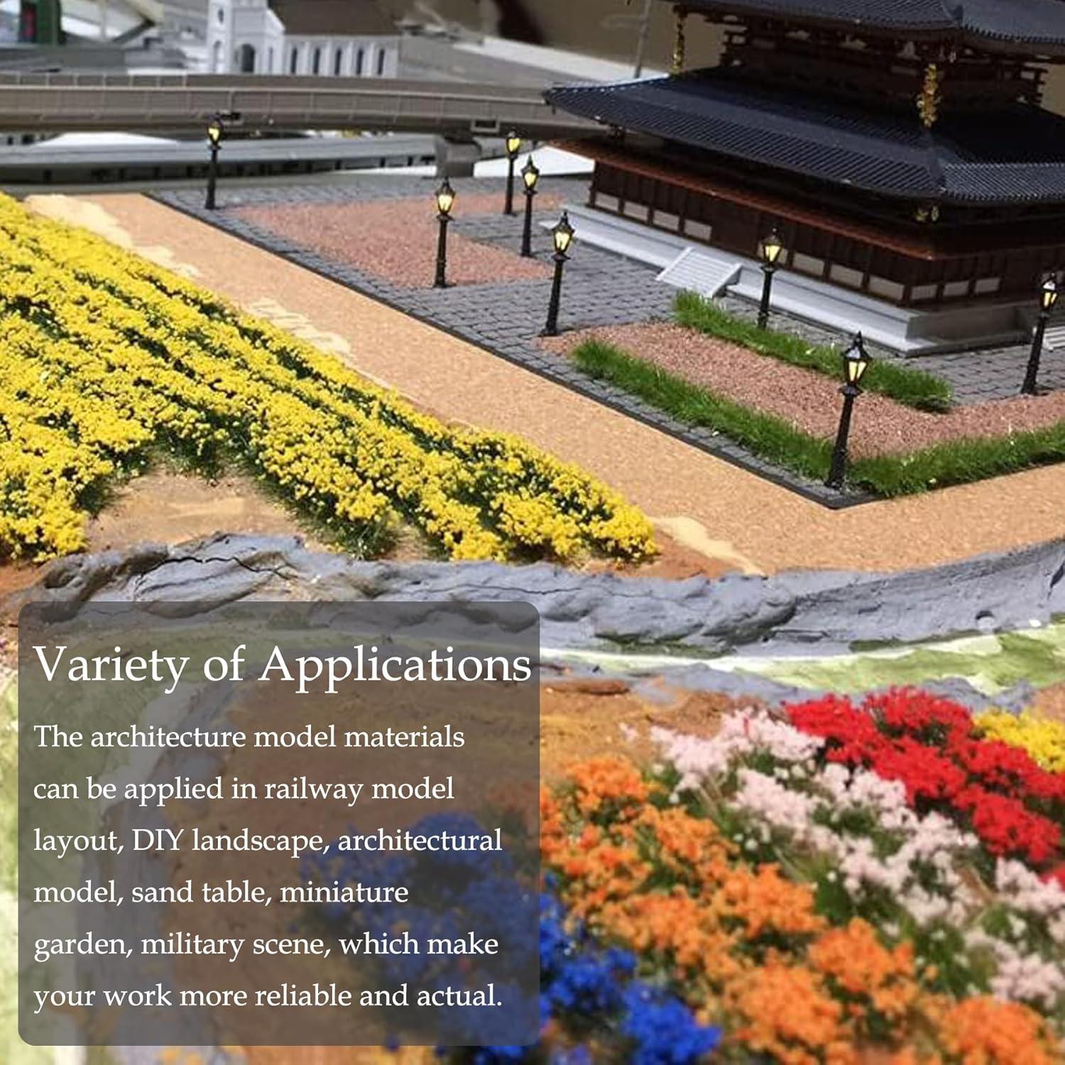 Tufts de Flores Estáticas Woohome 112 PCS para Paisajismo