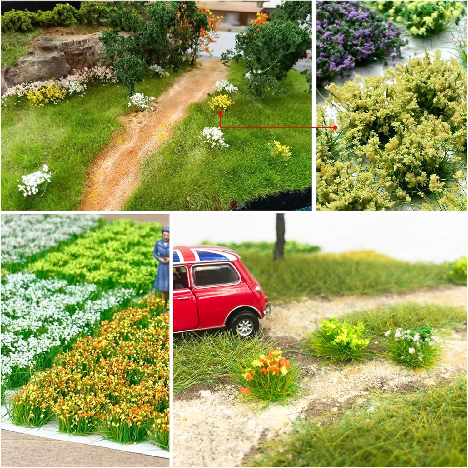 Tufts de Flores Estáticas Woohome 112 PCS para Paisajismo
