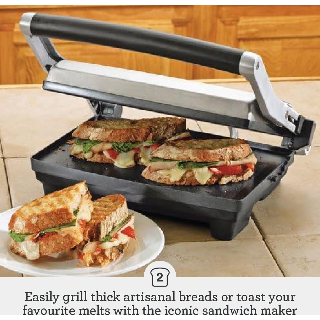 Prensa Panini Breville BSG520XL 1500W Acero Inoxidable