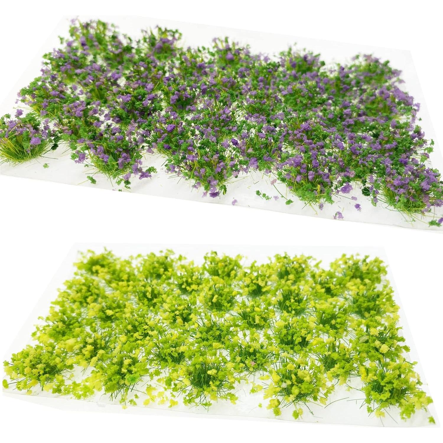 Cayway 128 PCS Grama Estática Colorida para Modelismo DIY