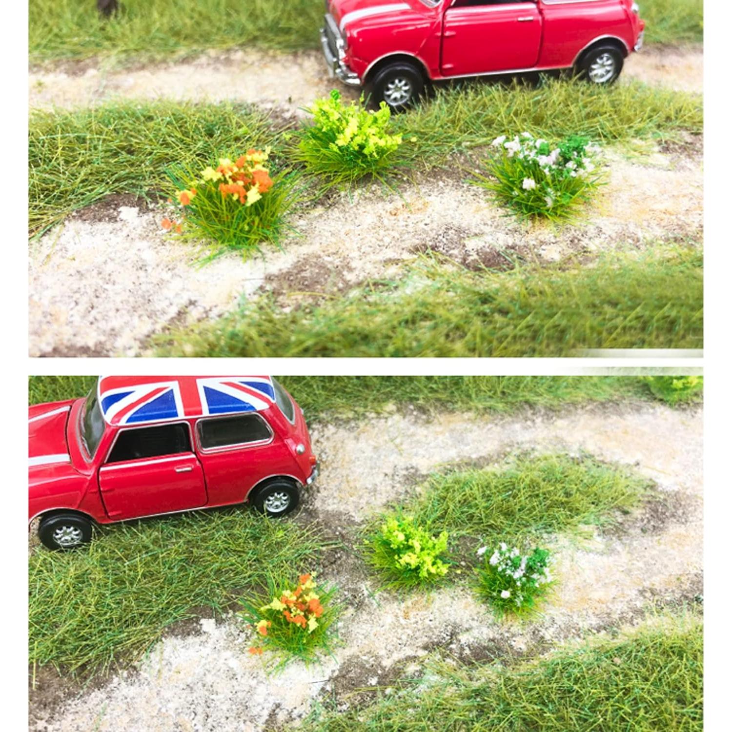 Cayway 128 PCS Grama Estática Colorida para Modelismo DIY