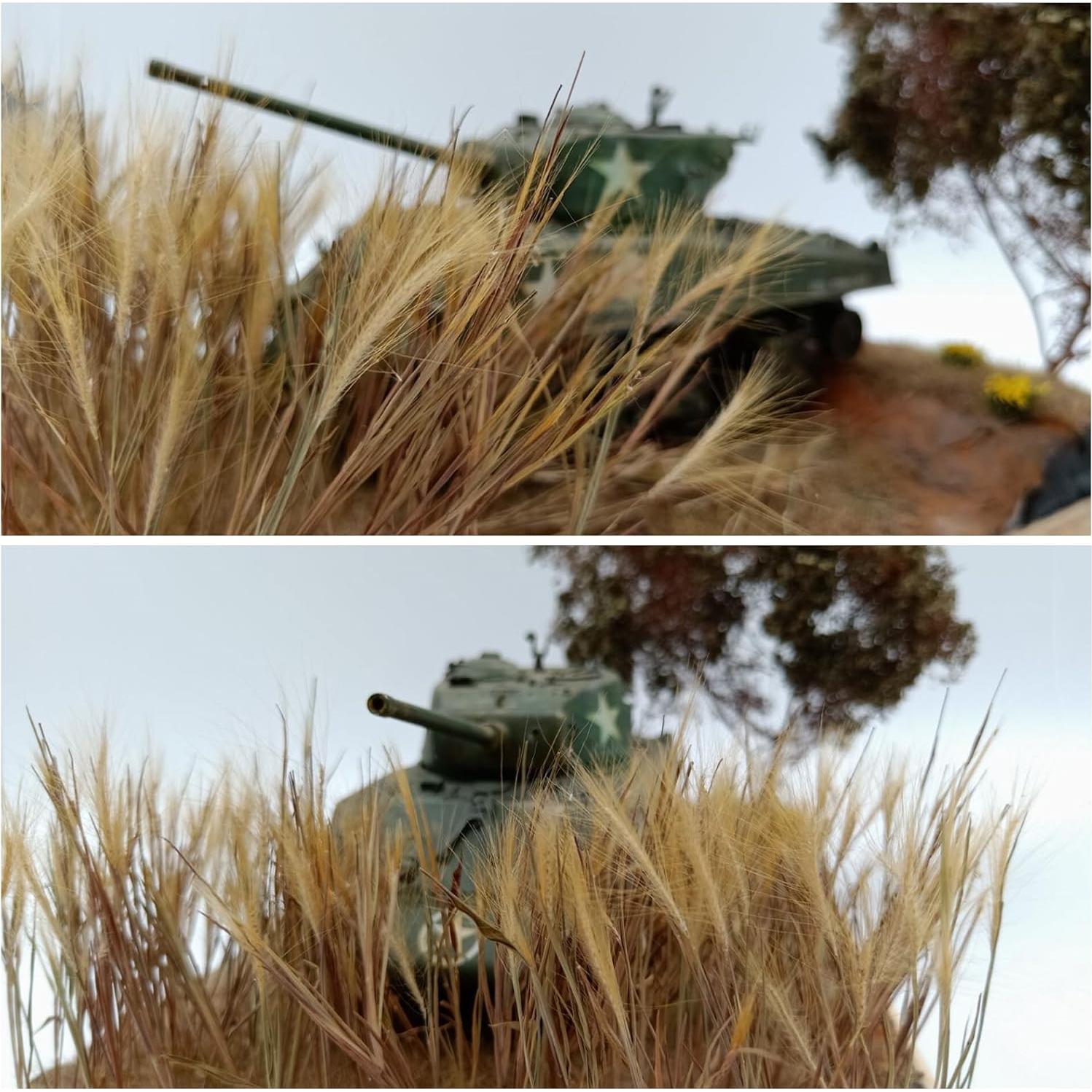 Woohome 2 Cajas Césped Estático Miniatura Trigo para Dioramas