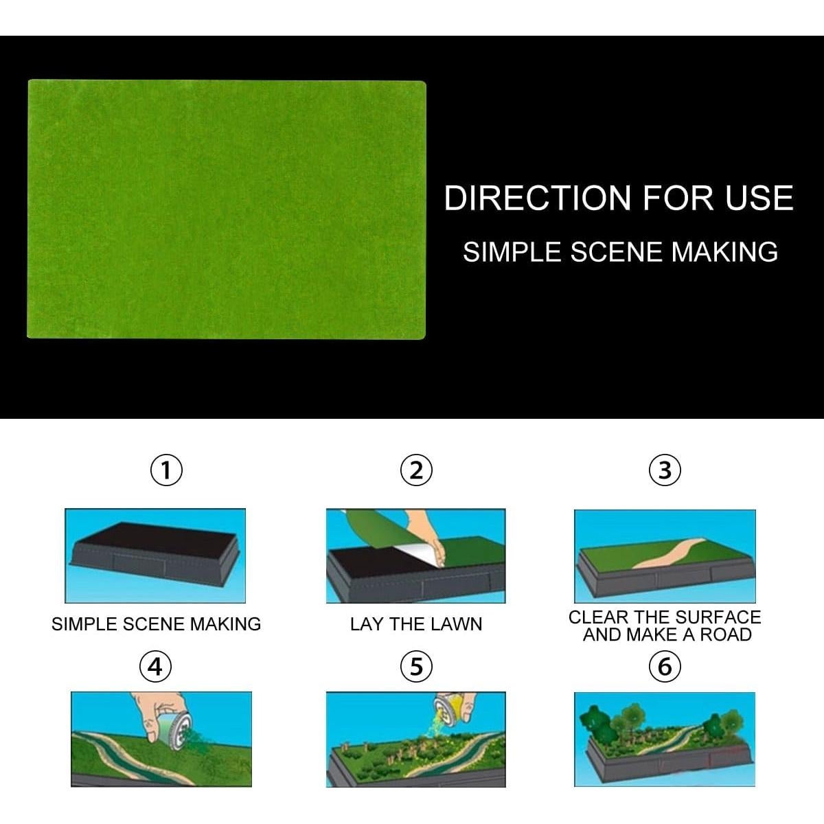 Alfombra de Césped Artificial Housoutil 99.8x34.9 cm Verde