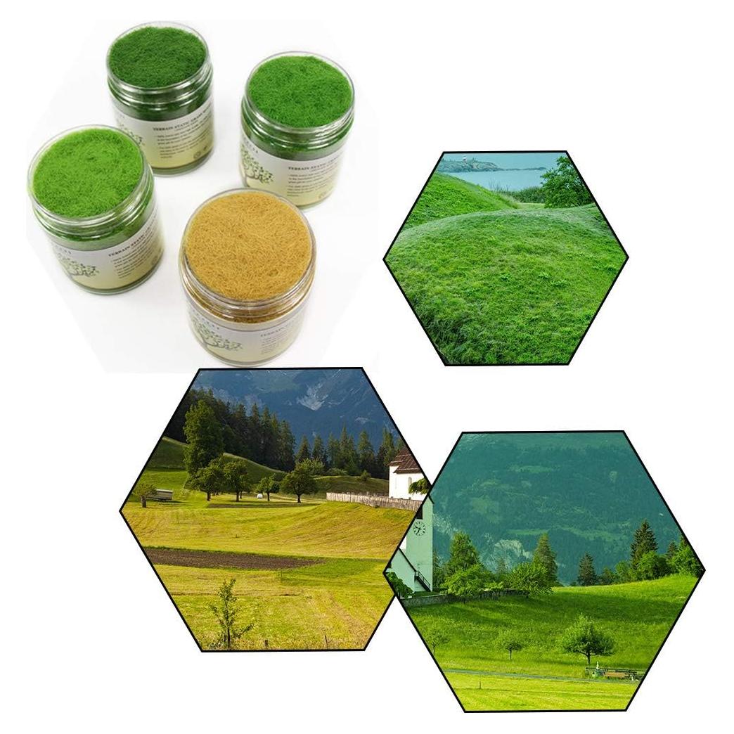 Césped Estático Evemodel 4x35g 5mm Verde para Modelismo