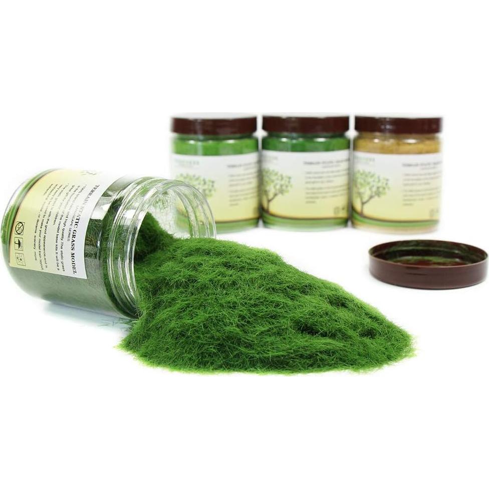 Césped Estático Evemodel 4x35g 5mm Verde para Modelismo