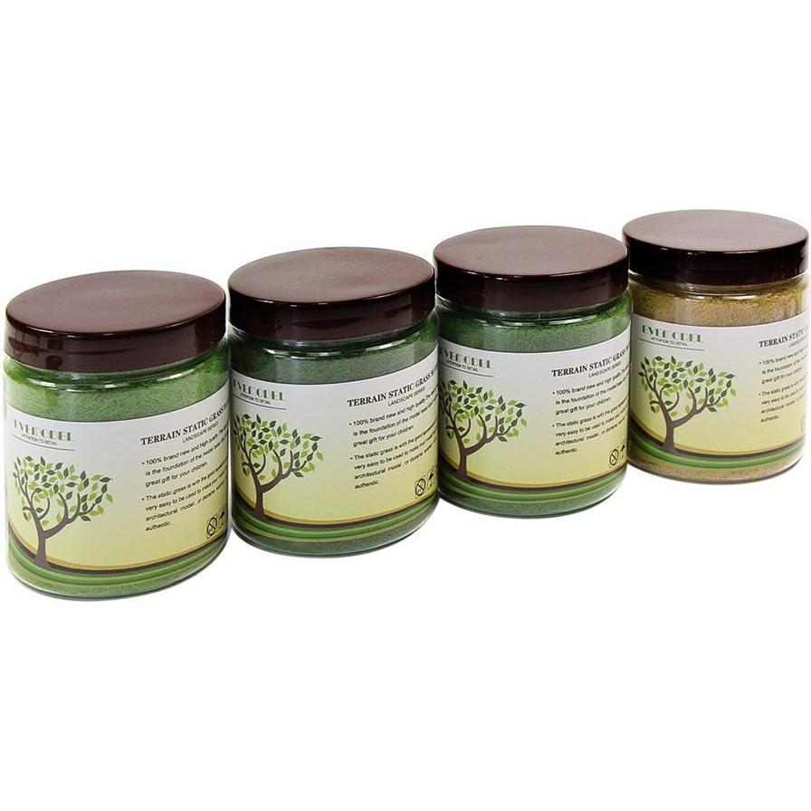 Césped Estático Evemodel 4x35g 5mm Verde para Modelismo