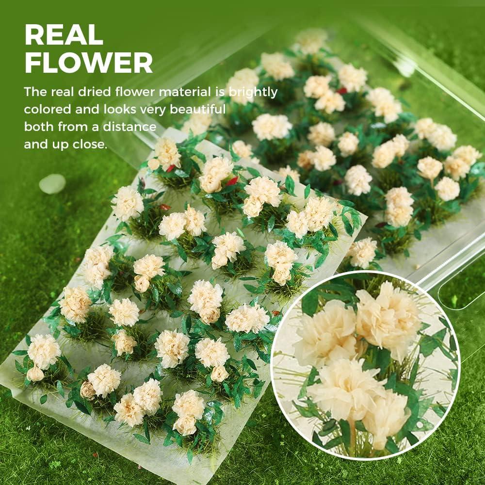 Yetaha 40 Clústeres de Flores Gardenia Blancas Hechas a Mano