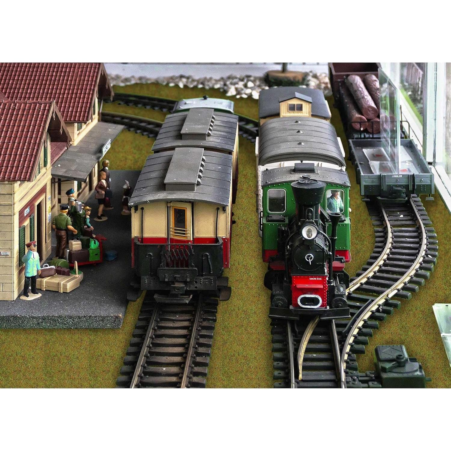 Model Train Grass Mat 100 x 250cm or 39x98inch Artificial Grass Mat for Decoration Craft Scenery DIY CP135 Autumn Green