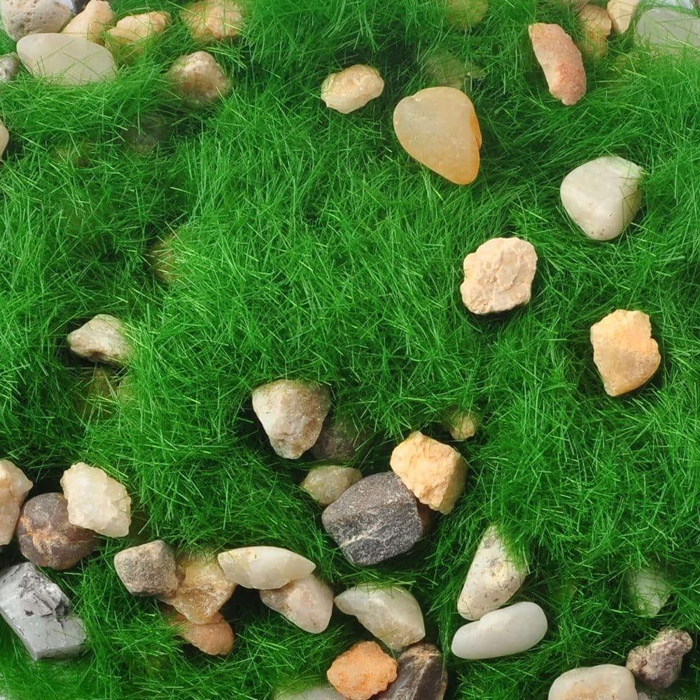 Kit de Paisaje Hierba Estática NWFashion 3 Colores + Piedra