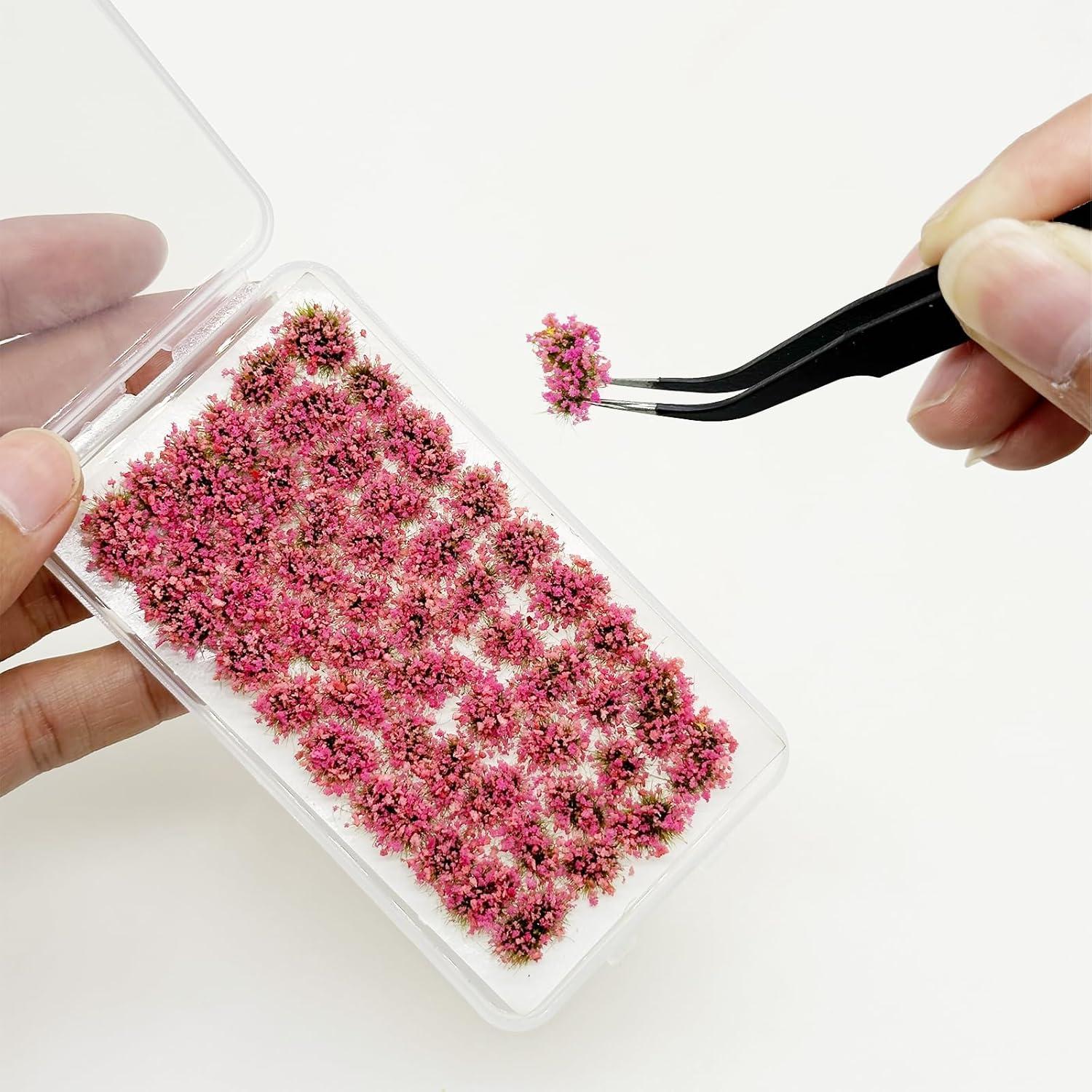 Mezcla de Flores Estáticas Rosa Attuslla 53 PCS 6 mm