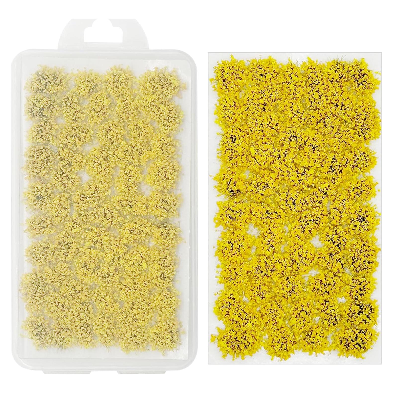 Grupo de Flores Estáticas Amarillas Attuslla 53 Piezas 6 cm