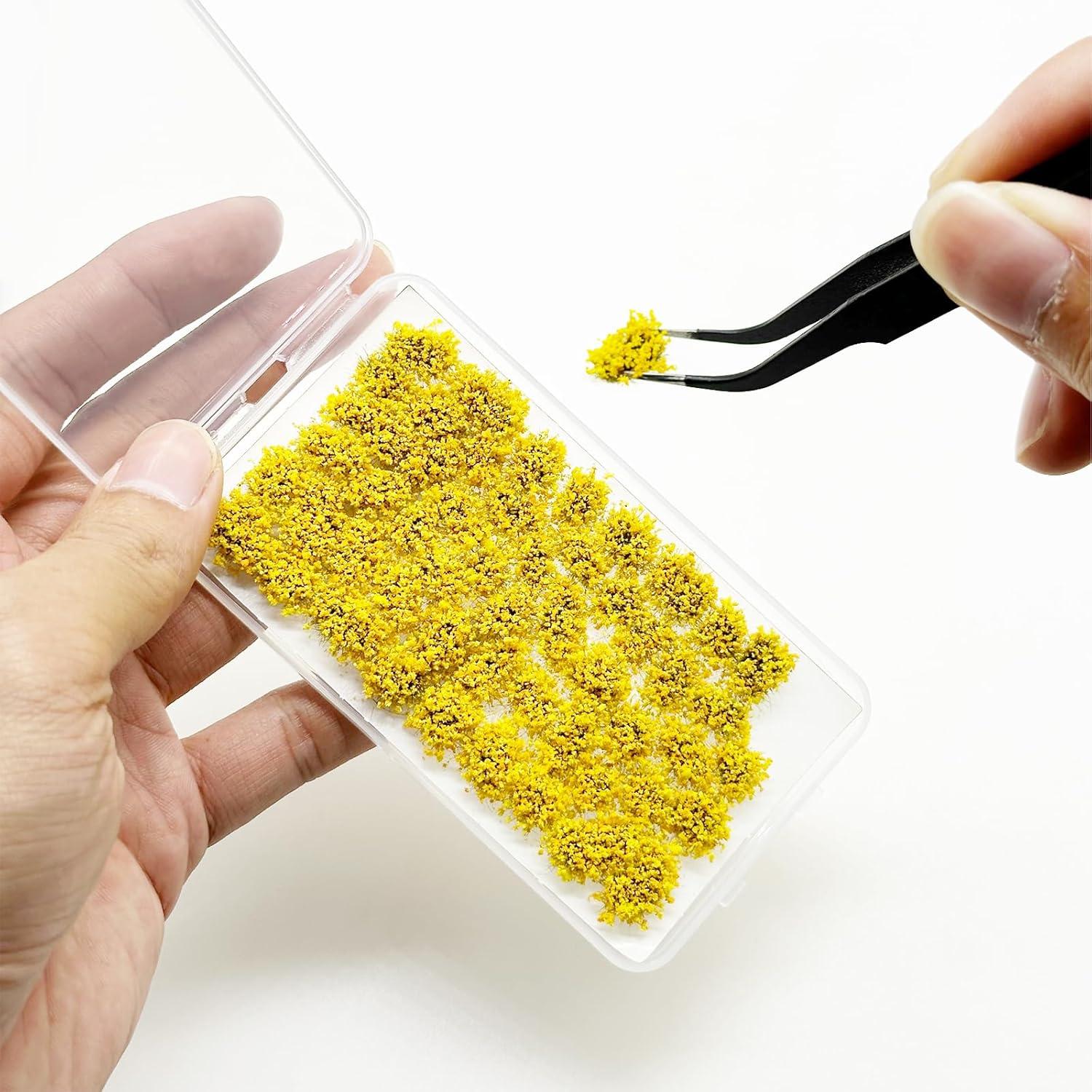 Grupo de Flores Estáticas Amarillas Attuslla 53 Piezas 6 cm