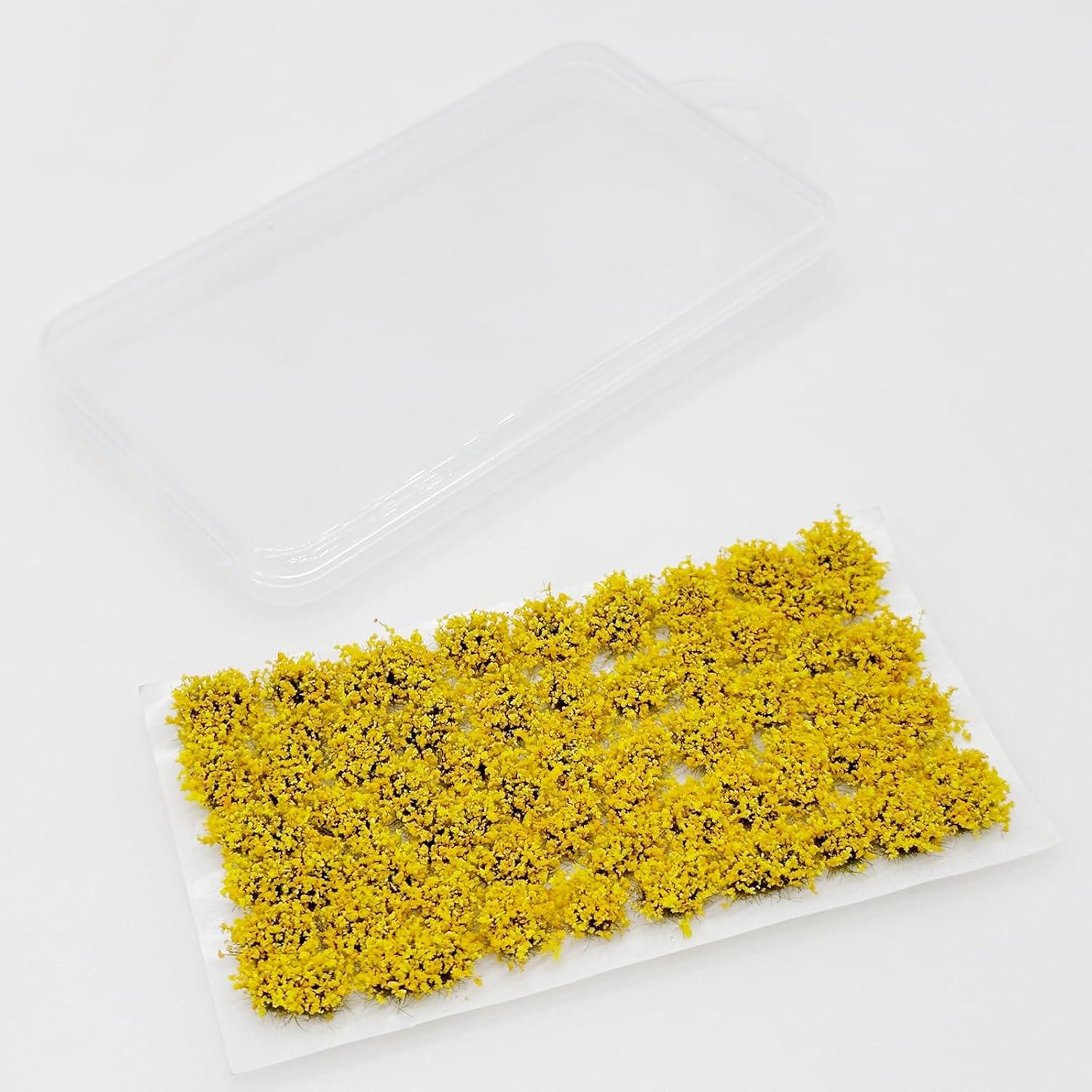 Grupo de Flores Estáticas Amarillas Attuslla 53 Piezas 6 cm