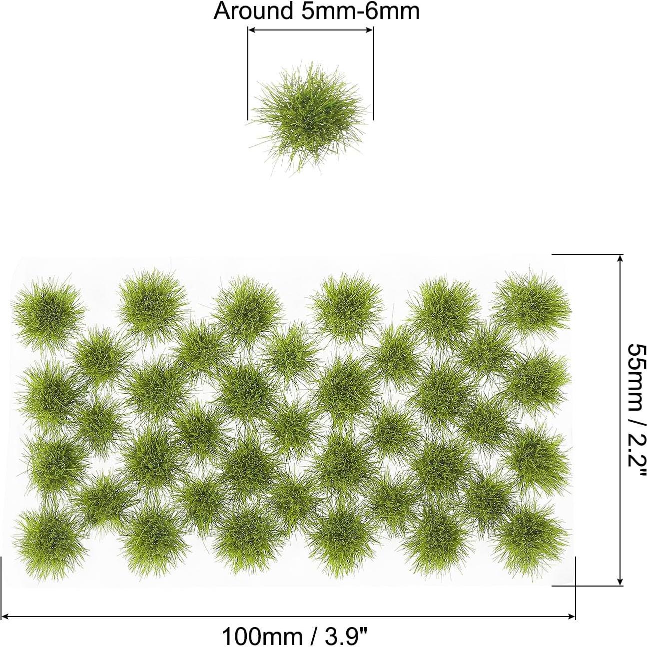 Terreno de Hierba Estática PATIKIL 2 Juegos 56Pcs Verde Amarillo