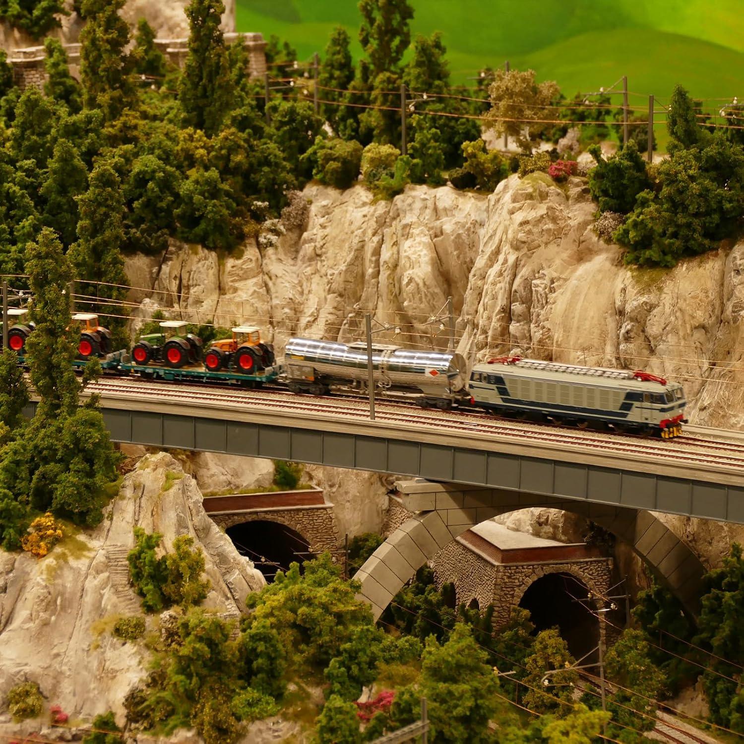 Terreno de Hierba Estática PATIKIL 2 Juegos 56Pcs Verde Amarillo